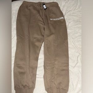 PrettyLittleThing Light Brown Sweatpants